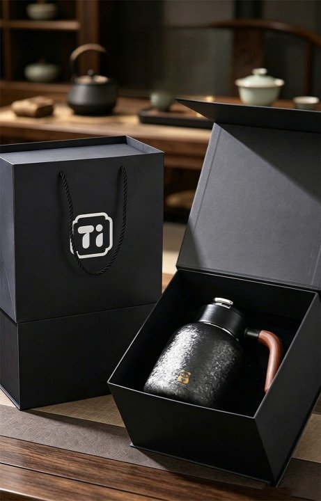 Premium Pure Titanium Insulated Flask detail