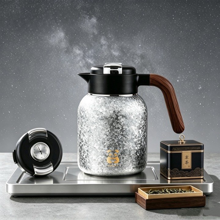 Premium Pure Titanium Insulated Flask detail